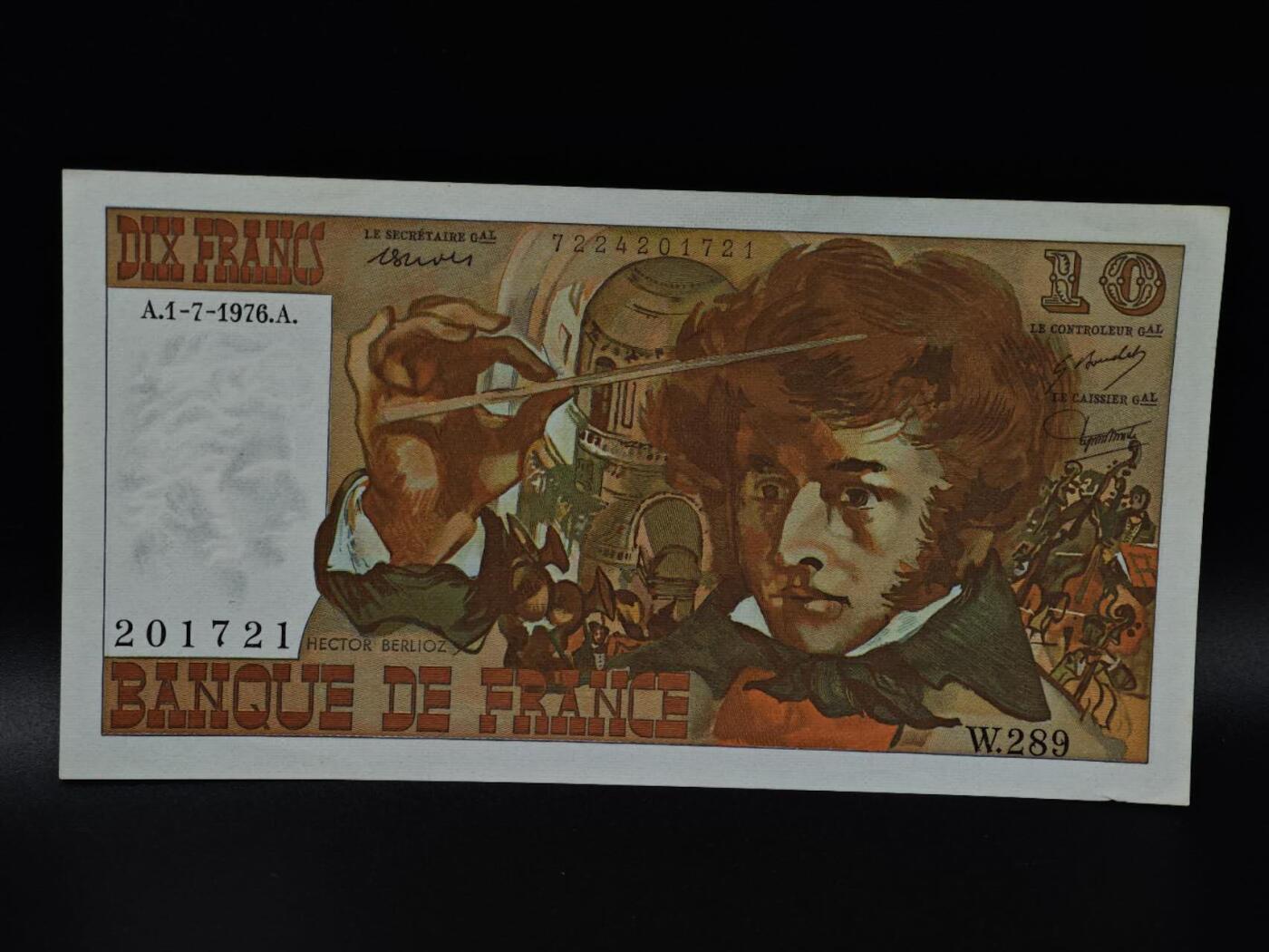  【淘币小摊】限时拍第八百八十二拍   纸币场    每周一统一发货 法国1976年10法郎纸币