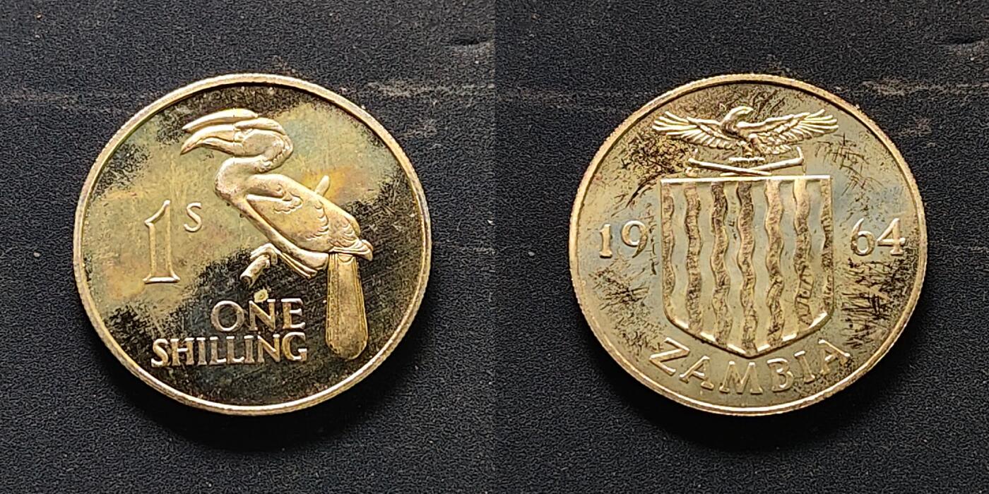 【全场包邮】纯粹捡漏拍515场 【少见】赞比亚1964年独立首版精制套币-量5000-原盒