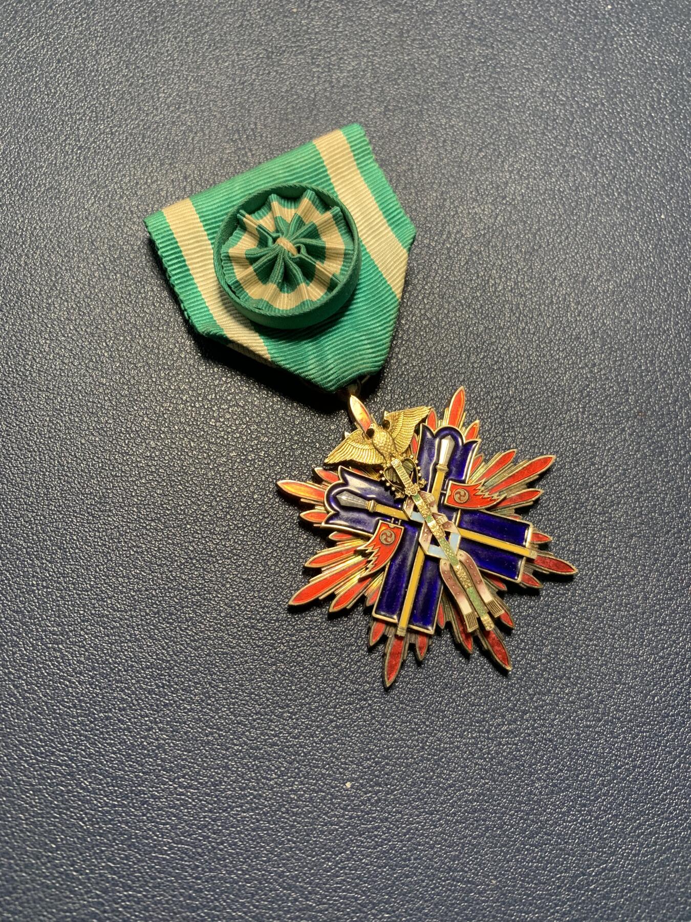 功四级金鵄勋章，4鸟，好品单章