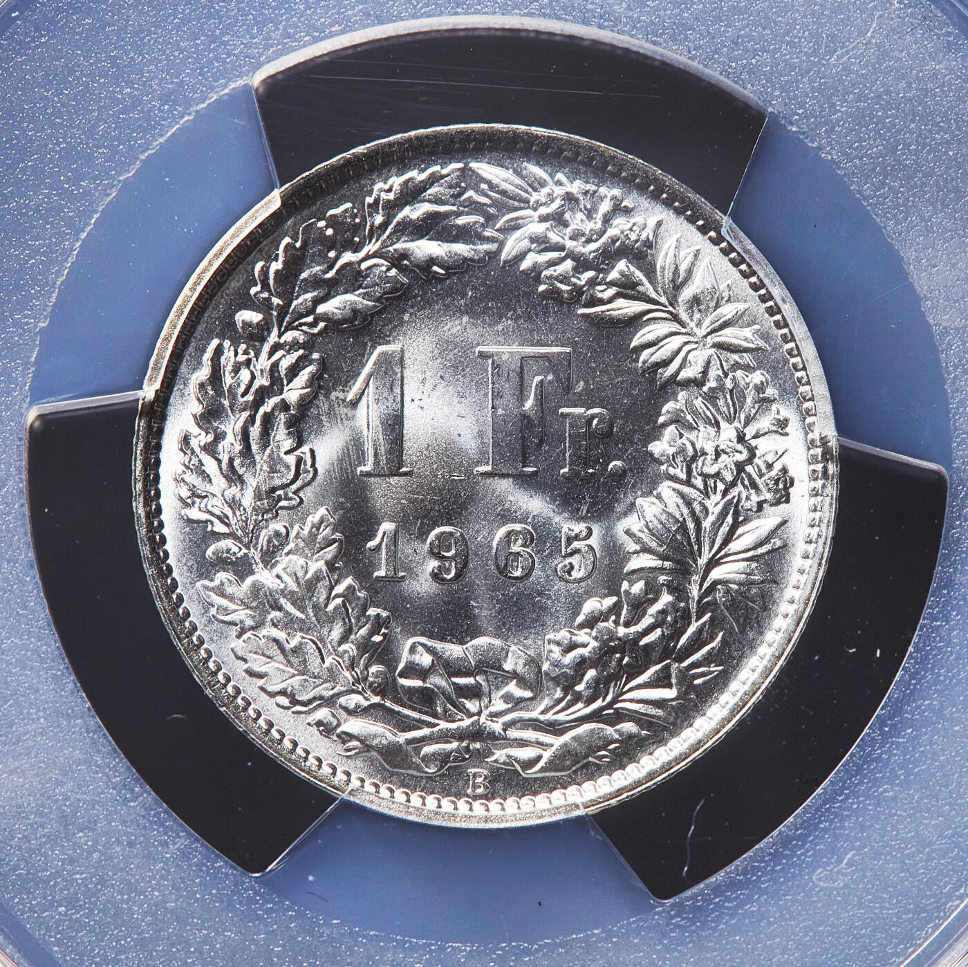 【俄甄集藏】2026年(050)04-01星期三 晚 19:30 全场包邮 瑞士1965-1966年1/2、1、2法郎银币高分3枚一组，PCGS MS67，顶级转光品相