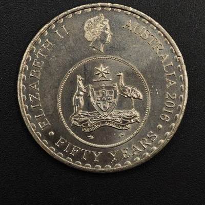 【淘币小摊】实时拍第八百八十一拍   小银币散币场    每周一统一发货 - 澳大利亚2016年货币50周年20分纪念币