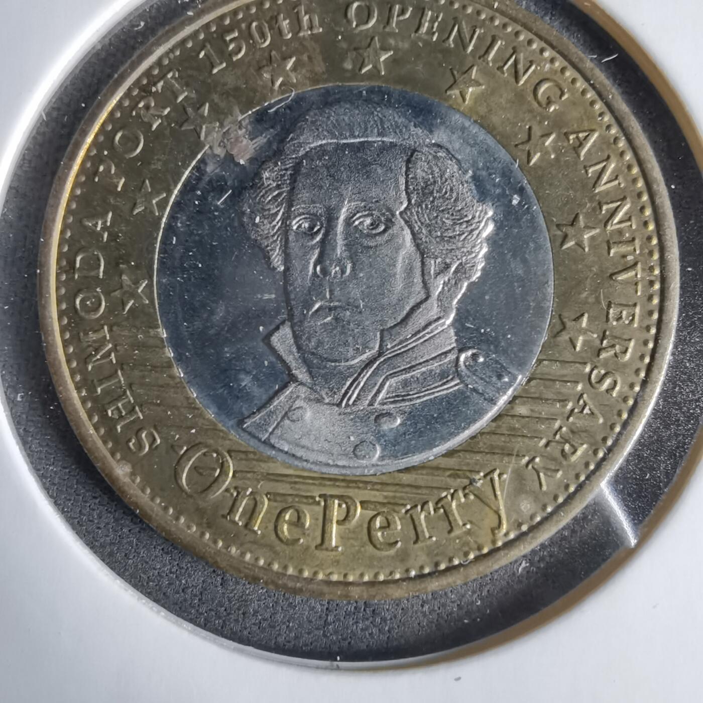 沼泽如烟--第1033场 下田开港150周年纪念代币1000元代币