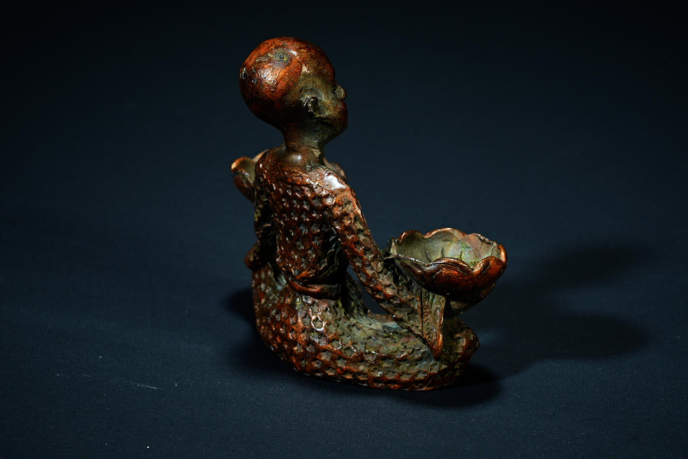 上海都达杂项专场五十八【全场包邮】  尼泊尔铜佛香插造像93-34