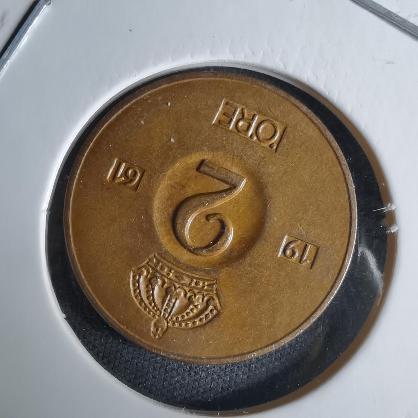 沼泽如烟--第1029场 瑞典1961年2欧尔