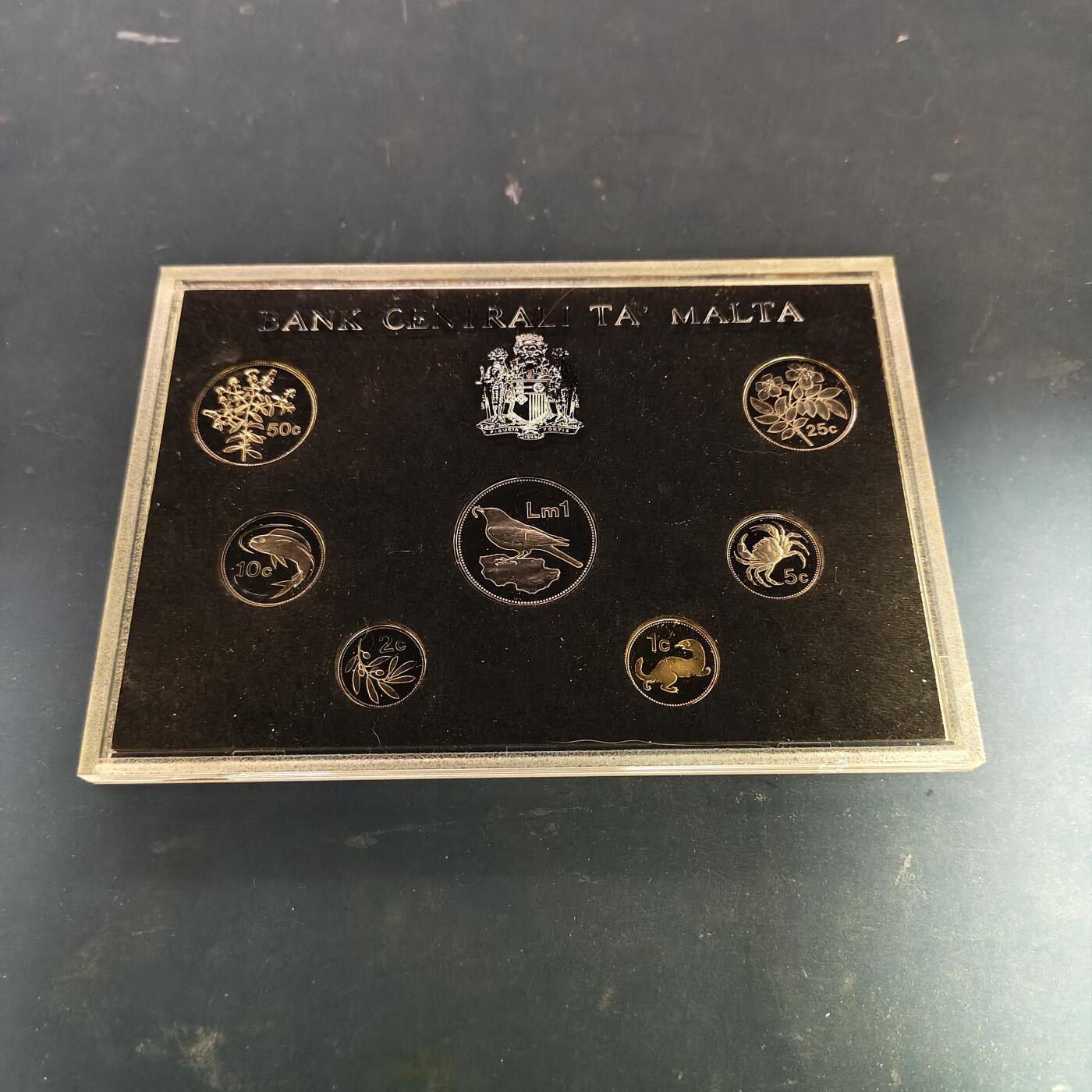 【全场包邮】纯粹捡漏拍515场 马耳他1986年官方精制套币-盒证全-PS11