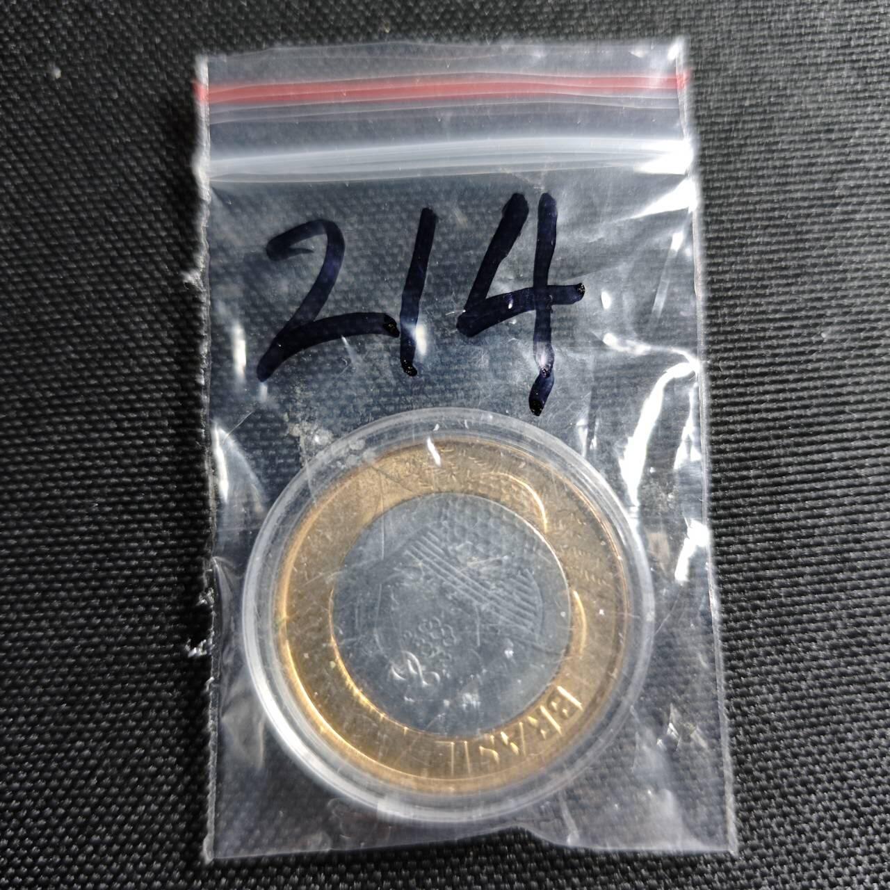 KK钱币收藏小铺   套币专场 2月预留时间 周末发货 巴西1瑞尔双色币纪念币 好品  