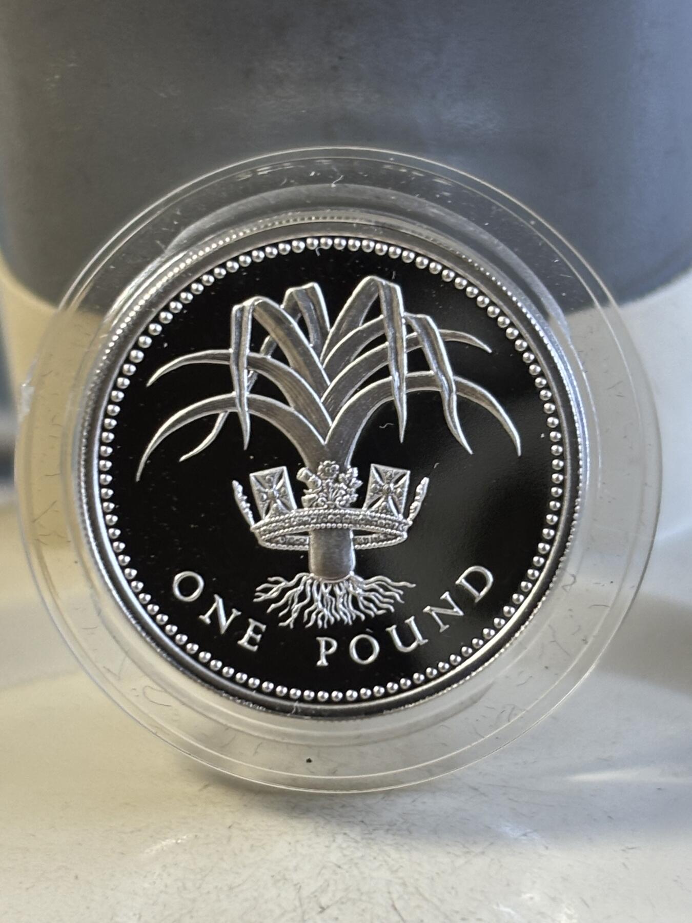 第195期拍卖 英国1984-1987年1英镑精制加厚纪念银币4枚全套，925银，19克*4，发行10000枚