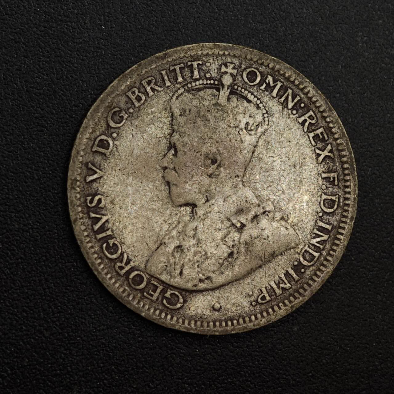 【淘币小摊】实时拍第八百八十一拍   小银币散币场    每周一统一发货 澳大利亚1912年乔治五世6便士银币