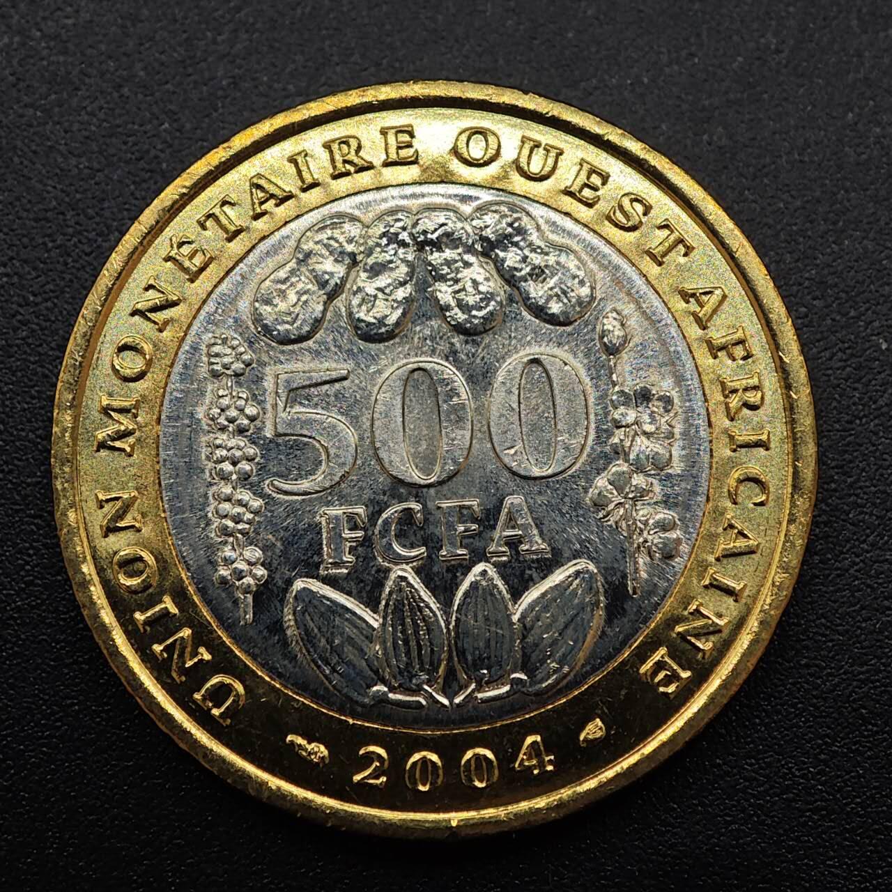 【淘币小摊】实时拍第八百八十一拍   小银币散币场    每周一统一发货 西非2004年500法郎双色币