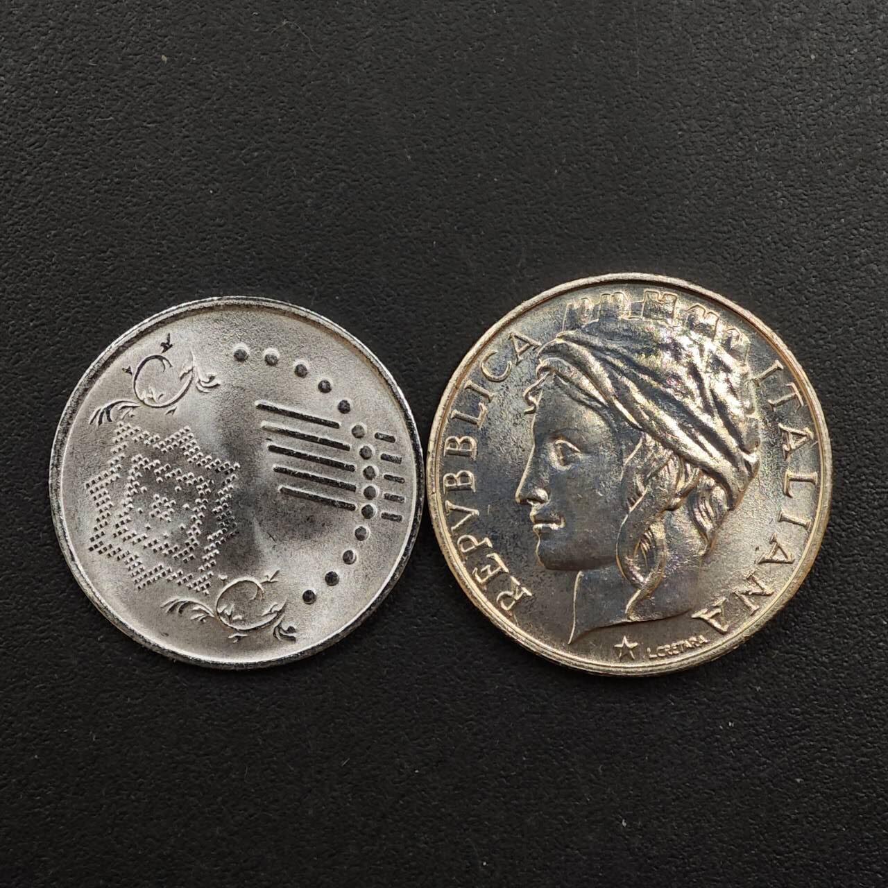 【淘币小摊】实时拍第八百八十一拍   小银币散币场    每周一统一发货 马来西亚意大利2枚