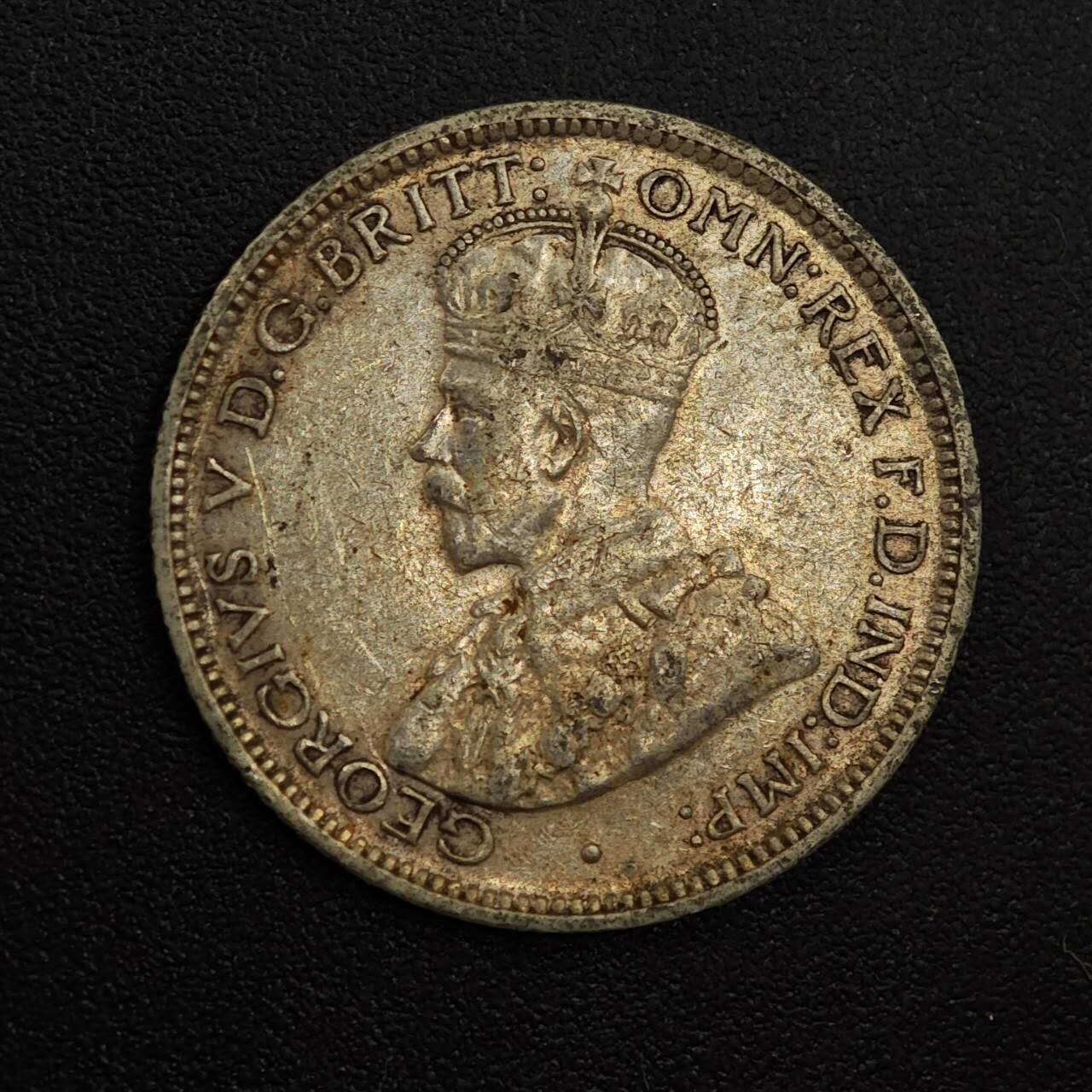 【淘币小摊】实时拍第八百八十一拍   小银币散币场    每周一统一发货 澳大利亚1916年乔治五世6便士银币