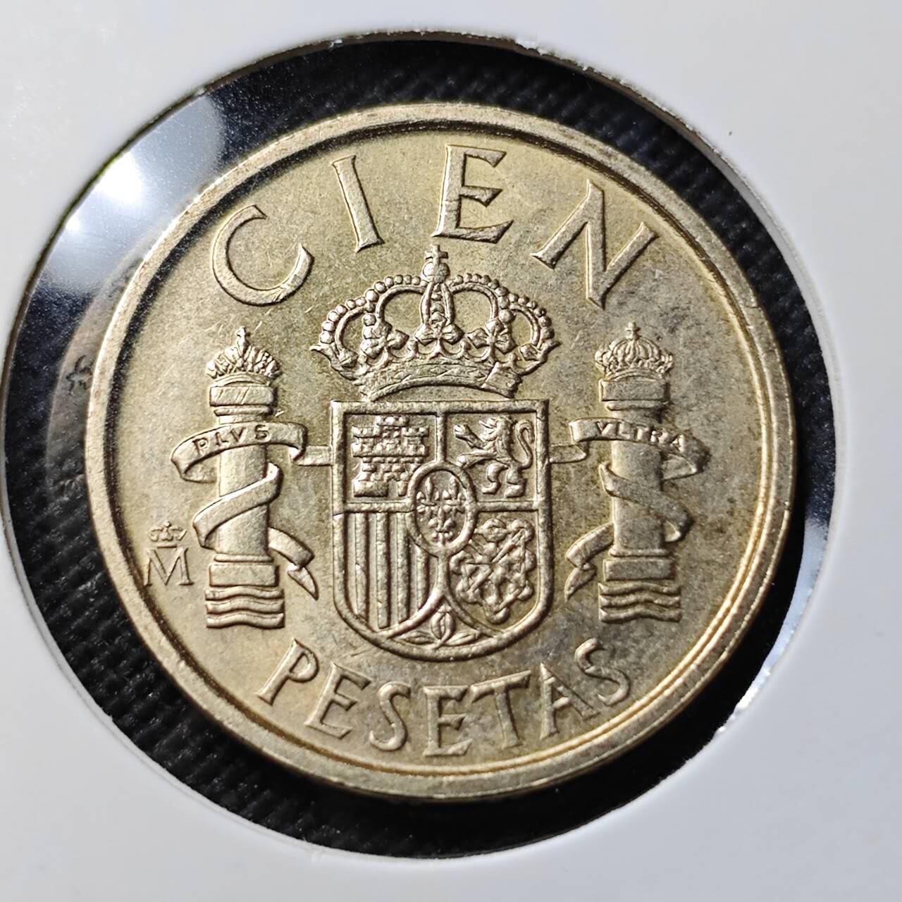 KK钱币收藏小铺   套币专场 2月预留时间 周末发货  1988西班牙100比塞塔 好品