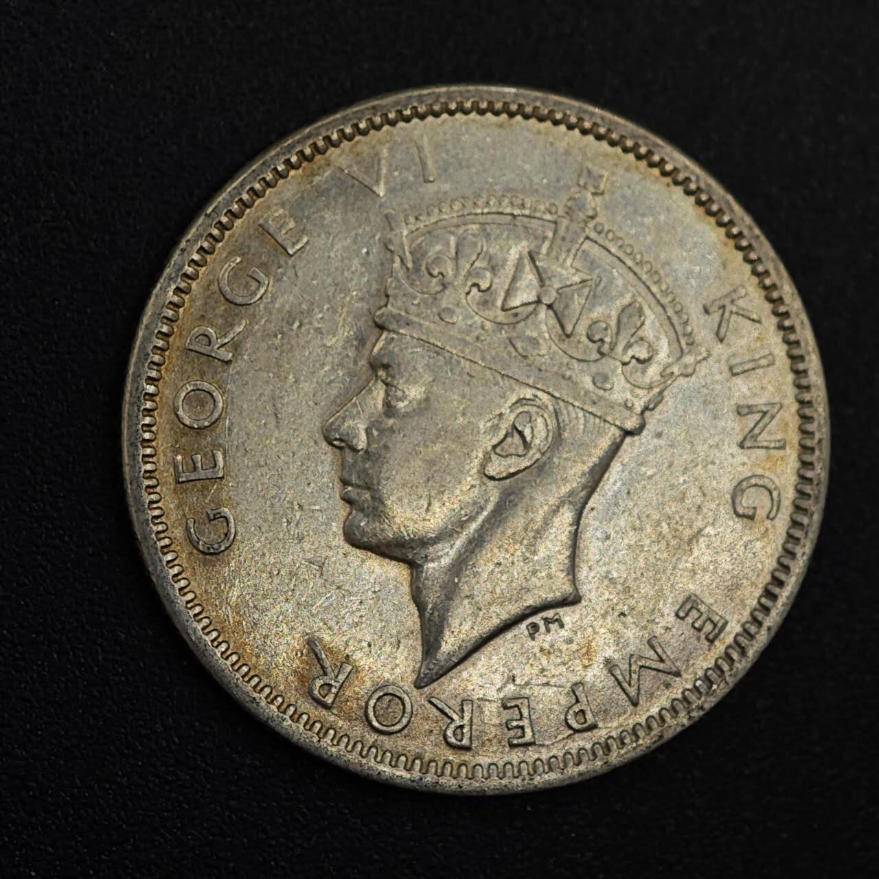 【淘币小摊】实时拍第八百八十一拍   小银币散币场    每周一统一发货 斐济1942年乔治六世一先令银币