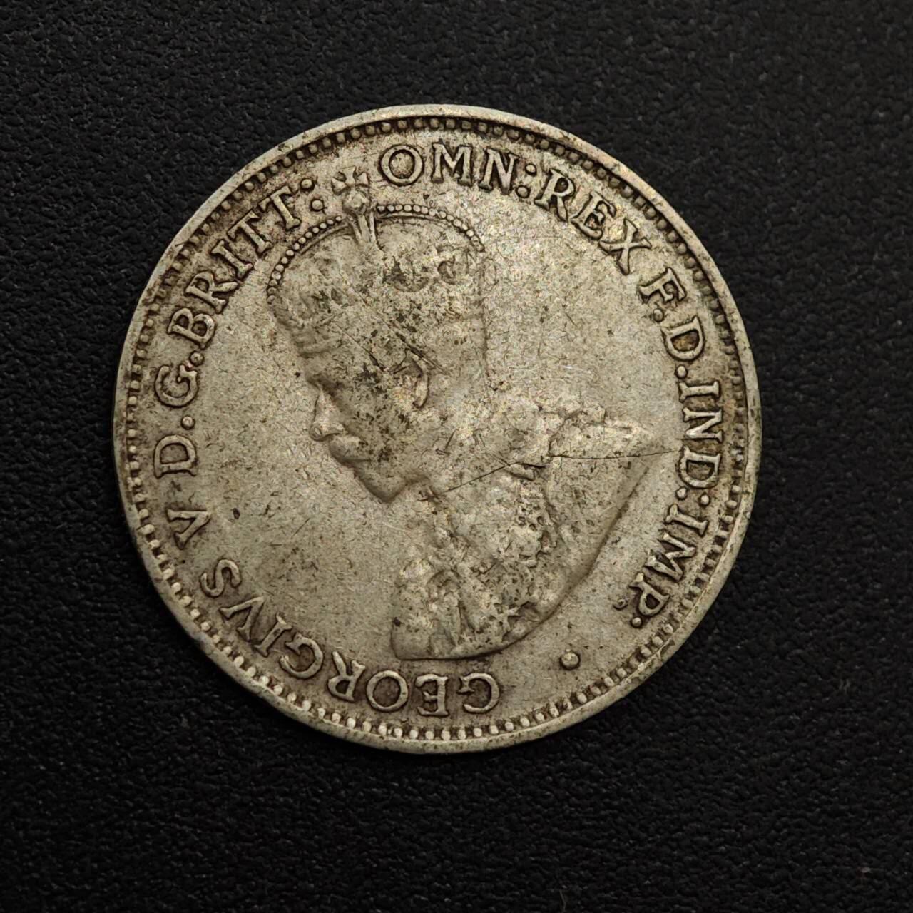 【淘币小摊】实时拍第八百八十一拍   小银币散币场    每周一统一发货 澳大利亚1934年乔治五世3便士银币