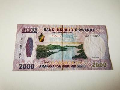 零零发流通品外国纸币拍卖 无佣金 - 卢旺达2000