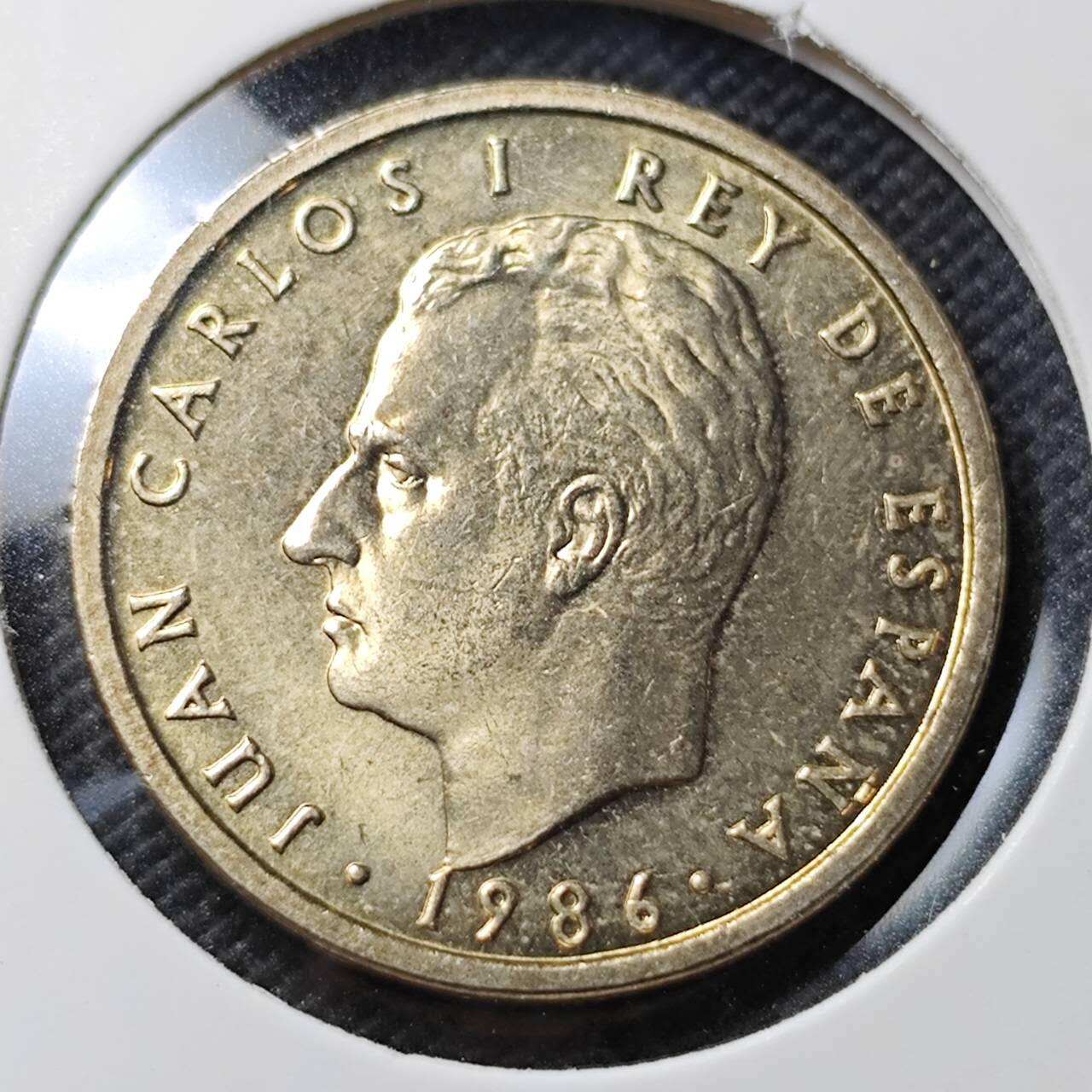 KK钱币收藏小铺   套币专场 2月预留时间 周末发货 1986 西班牙100比塞塔 好品