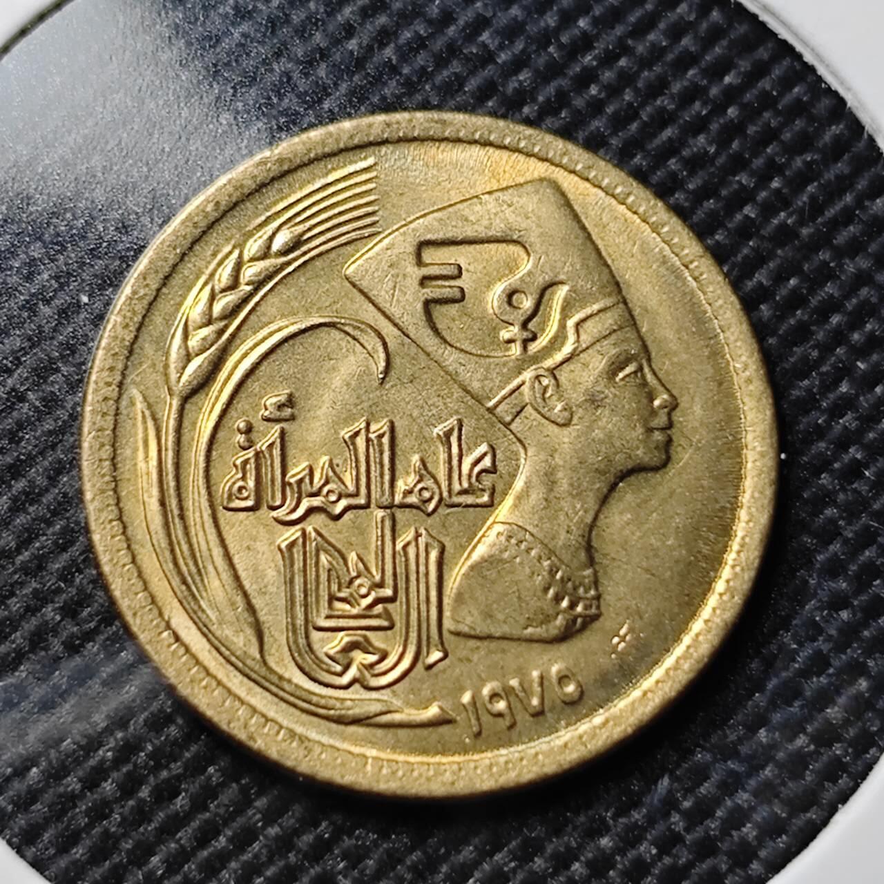 KK钱币收藏小铺   套币专场 2月预留时间 周末发货  埃及5米利姆纪念币 好品铜币