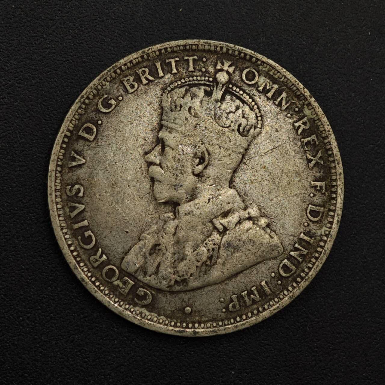 【淘币小摊】实时拍第八百八十一拍   小银币散币场    每周一统一发货 澳大利亚1911年乔治五世一先令银币