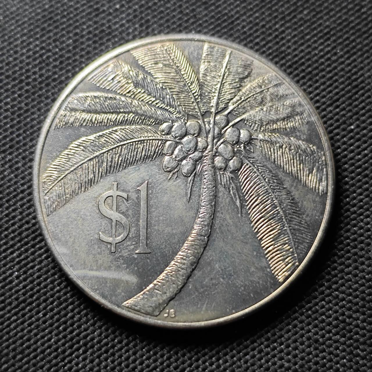 KK钱币收藏小铺   套币专场 2月预留时间 周末发货  1974萨摩亚1元克朗形纪念币