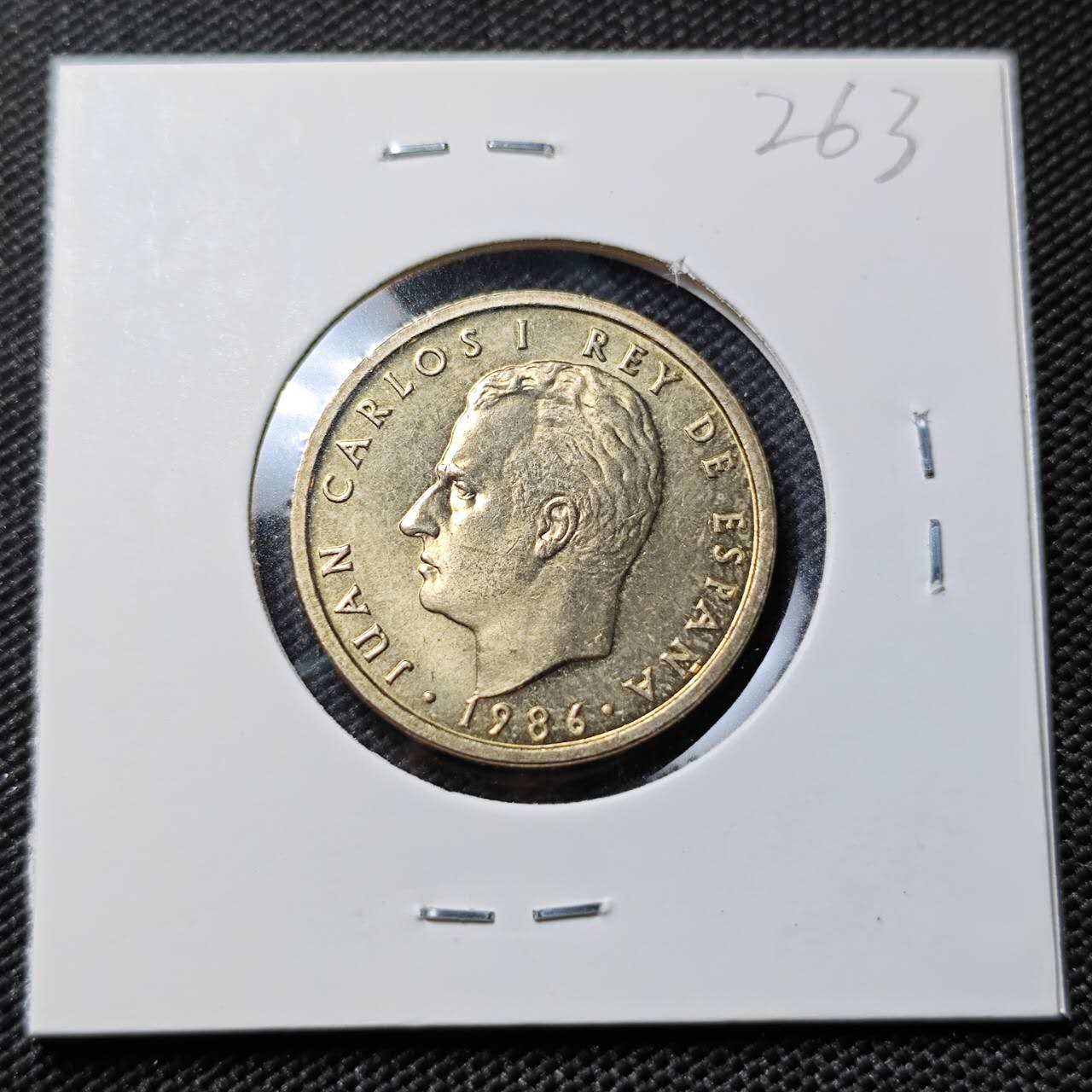 KK钱币收藏小铺   套币专场 2月预留时间 周末发货 1986 西班牙100比塞塔 好品