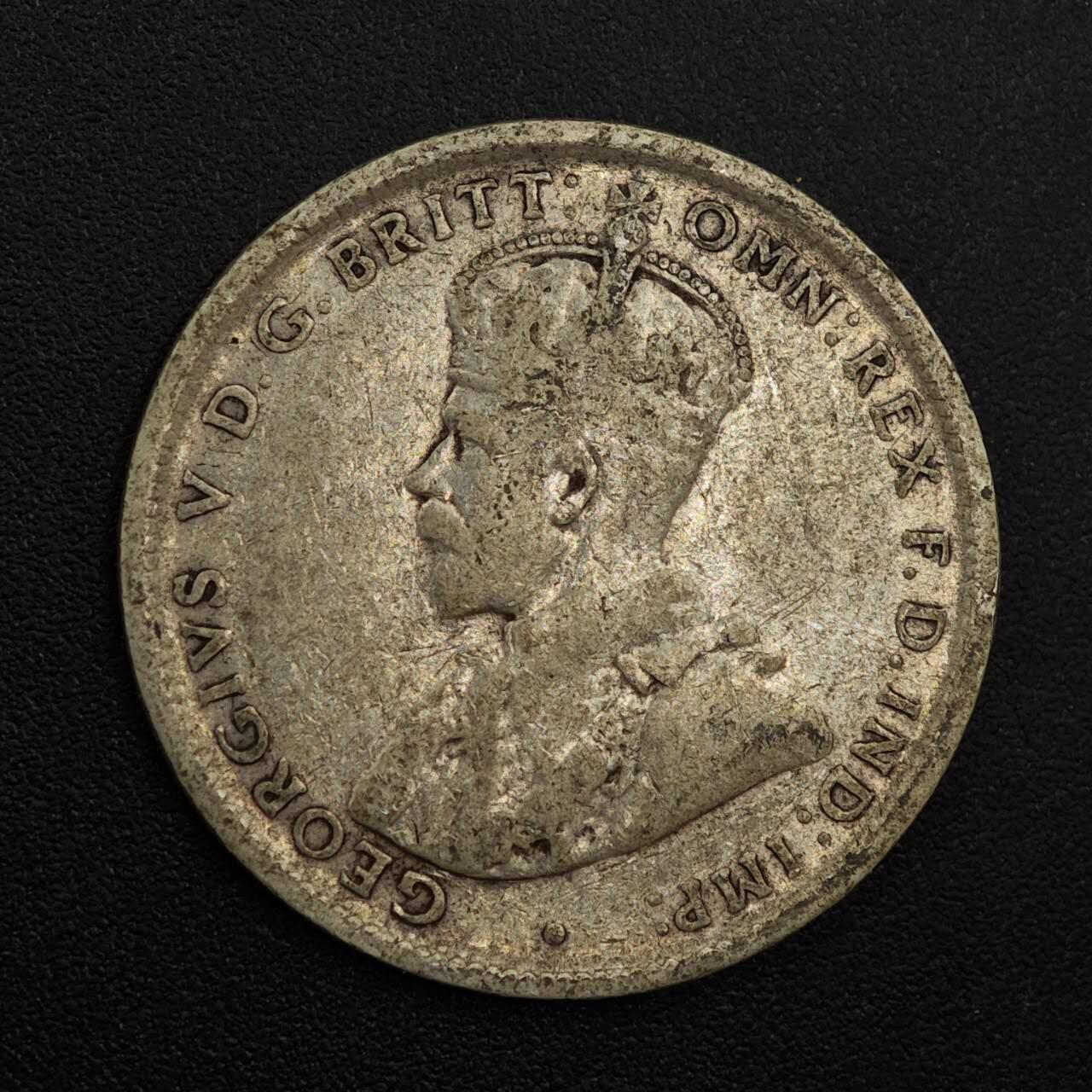 【淘币小摊】实时拍第八百八十一拍   小银币散币场    每周一统一发货 澳大利亚1917年乔治五世一先令银币