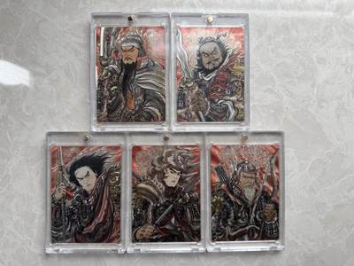 月落卡牌大清仓第7期 - 不二猿  三国五虎上将   限编亲签特卡一套