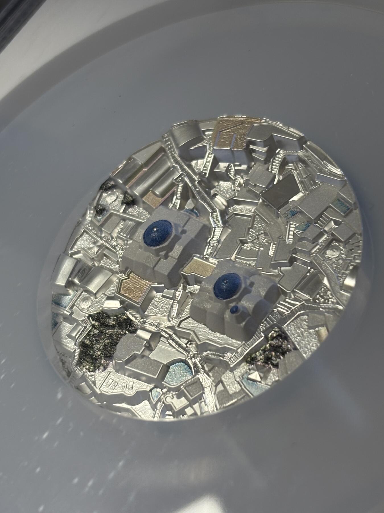 第195期拍卖 库克2024年圣托里尼岛高浮雕5盎司纪念银币NGC-PF70首，999银，发行555枚