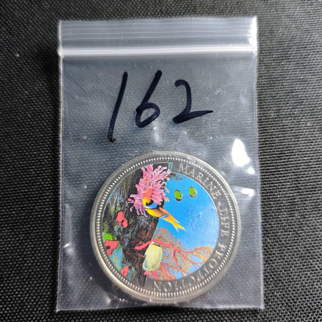 KK钱币收藏小铺   套币专场 2月预留时间 周末发货  1994帕拉1元彩色纪念币 美人鱼