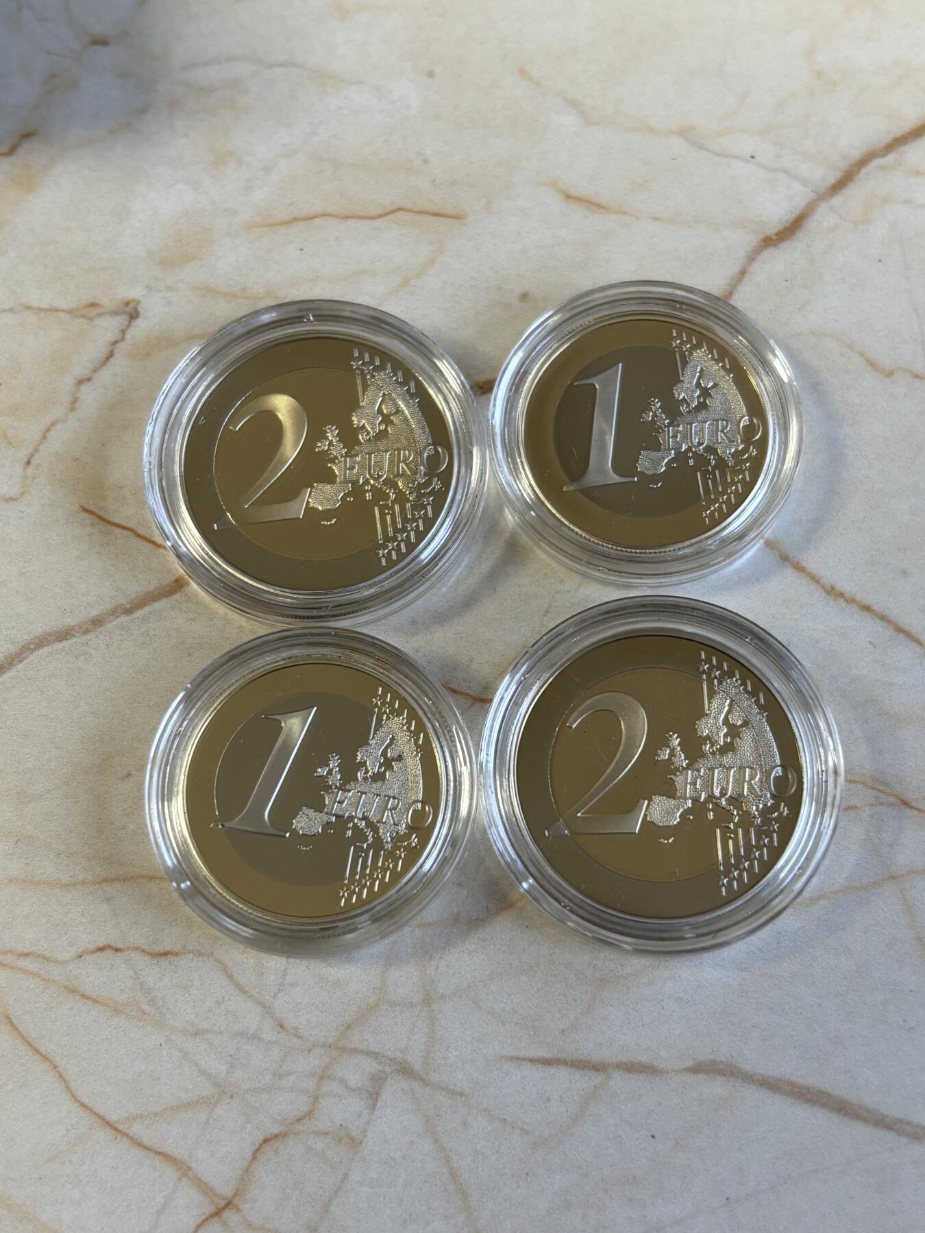 第195期拍卖 法国2021和2022年20周年和轮值主席国精制套币