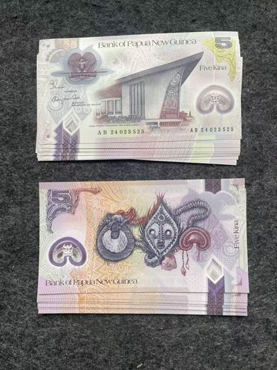 🇵🇬2608¥ ¥巴新2026年100基纳塑料钞，纪念巴新首位华裔总理/国父陈仲民先生，无47（周三发货） - AB24 023525