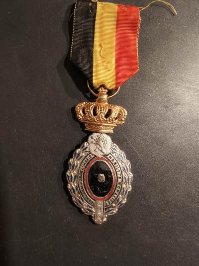 老王徽章第188期 - 比利时银级劳工奖章    缺中间芯片