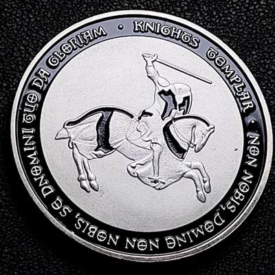 泉币菌-第214场-二月二龙抬头专场 拍品多 请提前出价（工作最近较忙 发货不及时，望理解） - 纪念章 马剑骑士 40×3mm