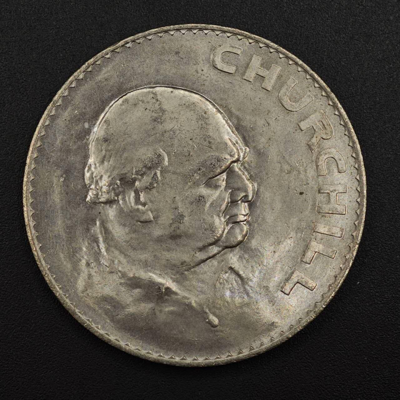 【淘币小摊】实时拍第八百八十一拍   小银币散币场    每周一统一发货 英国1965年丘吉尔克朗纪念币