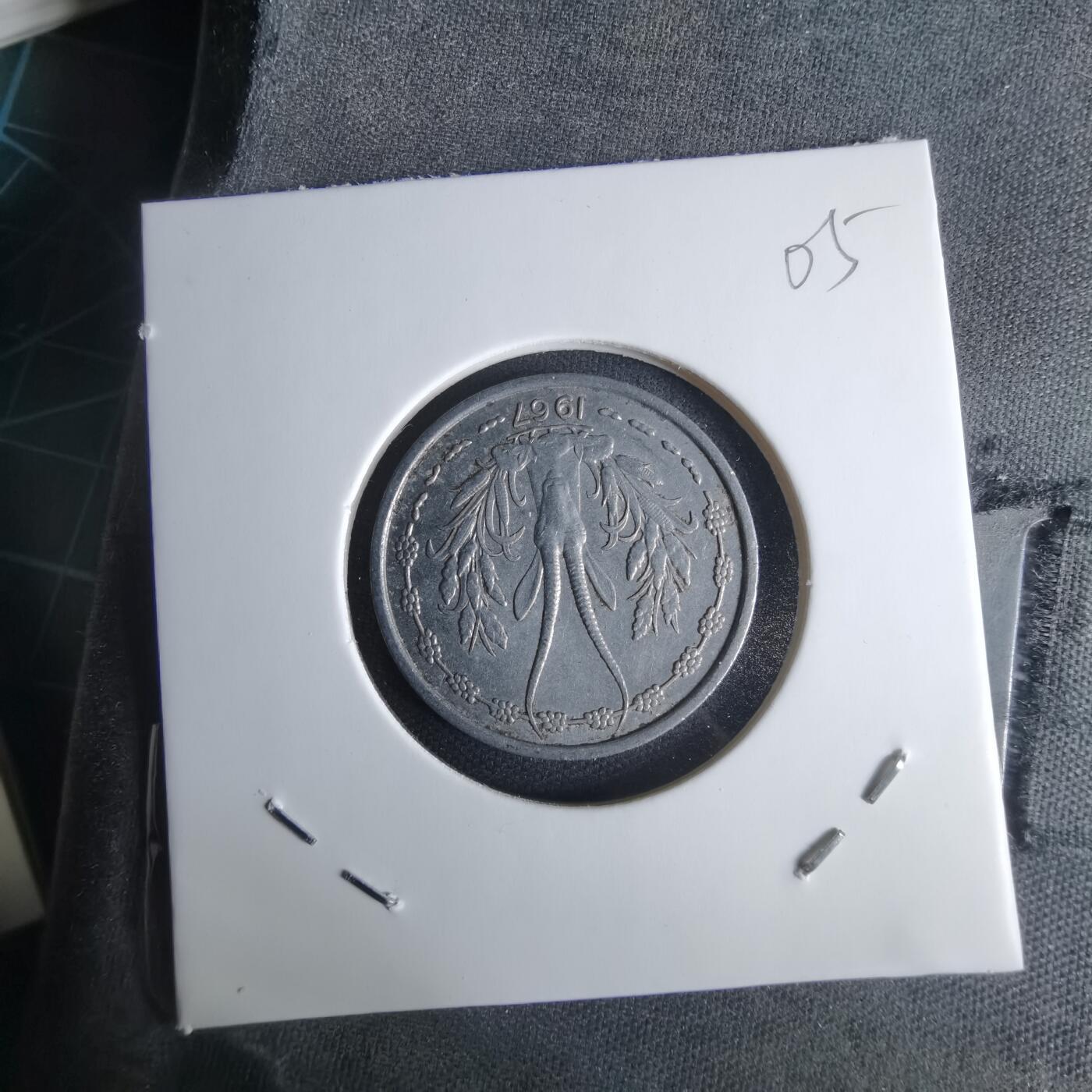 沼泽如烟--第1029场 西非1967年1法郎