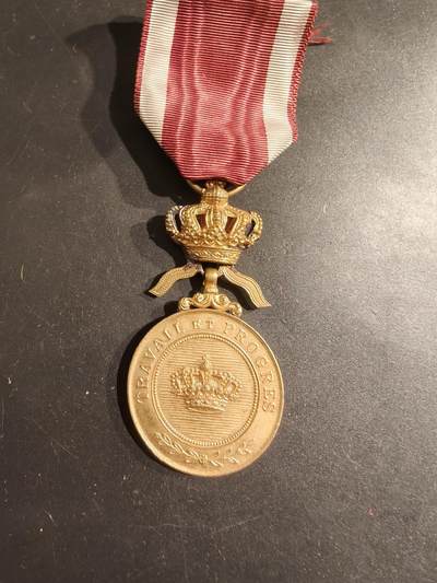 老王徽章第188期 - 比利时金级王冠奖章