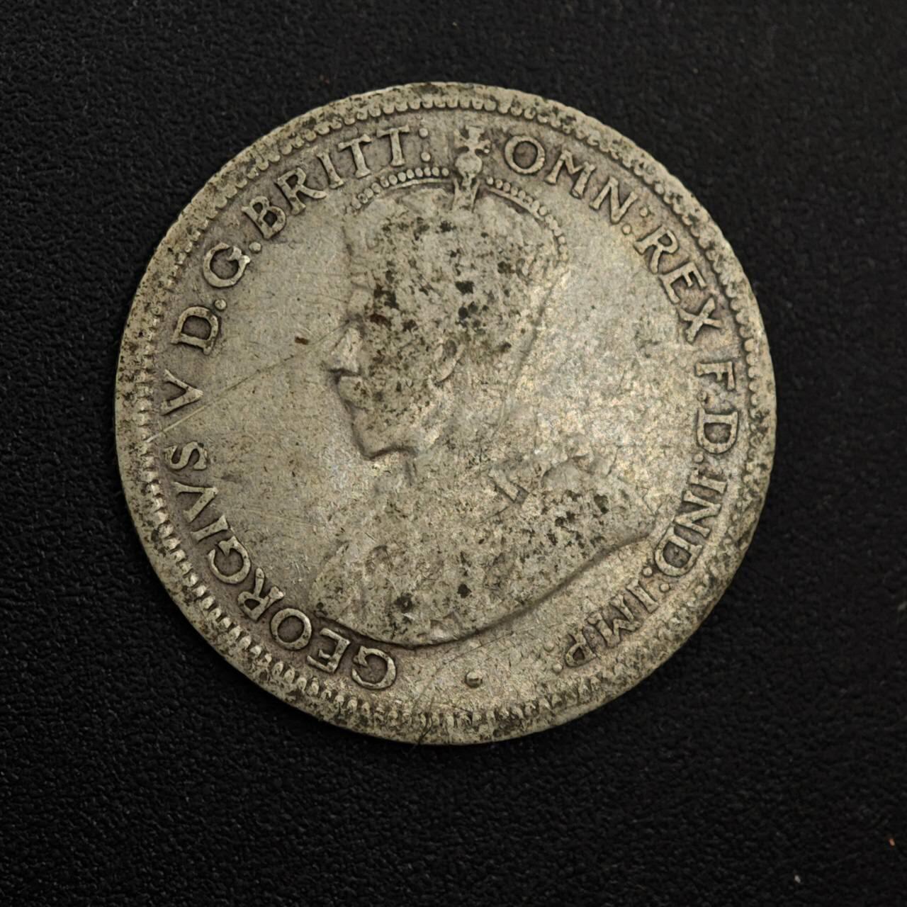 【淘币小摊】实时拍第八百八十一拍   小银币散币场    每周一统一发货 澳大利亚1925年乔治五世6便士银币