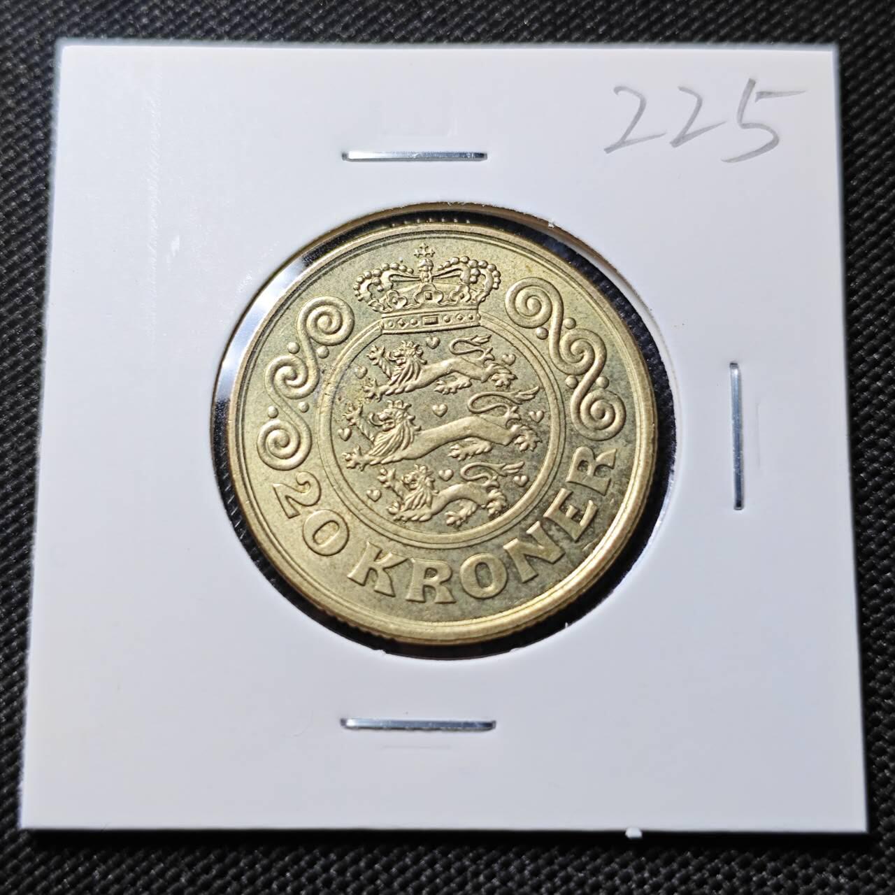 KK钱币收藏小铺   套币专场 2月预留时间 周末发货  1999丹麦20克朗 好品