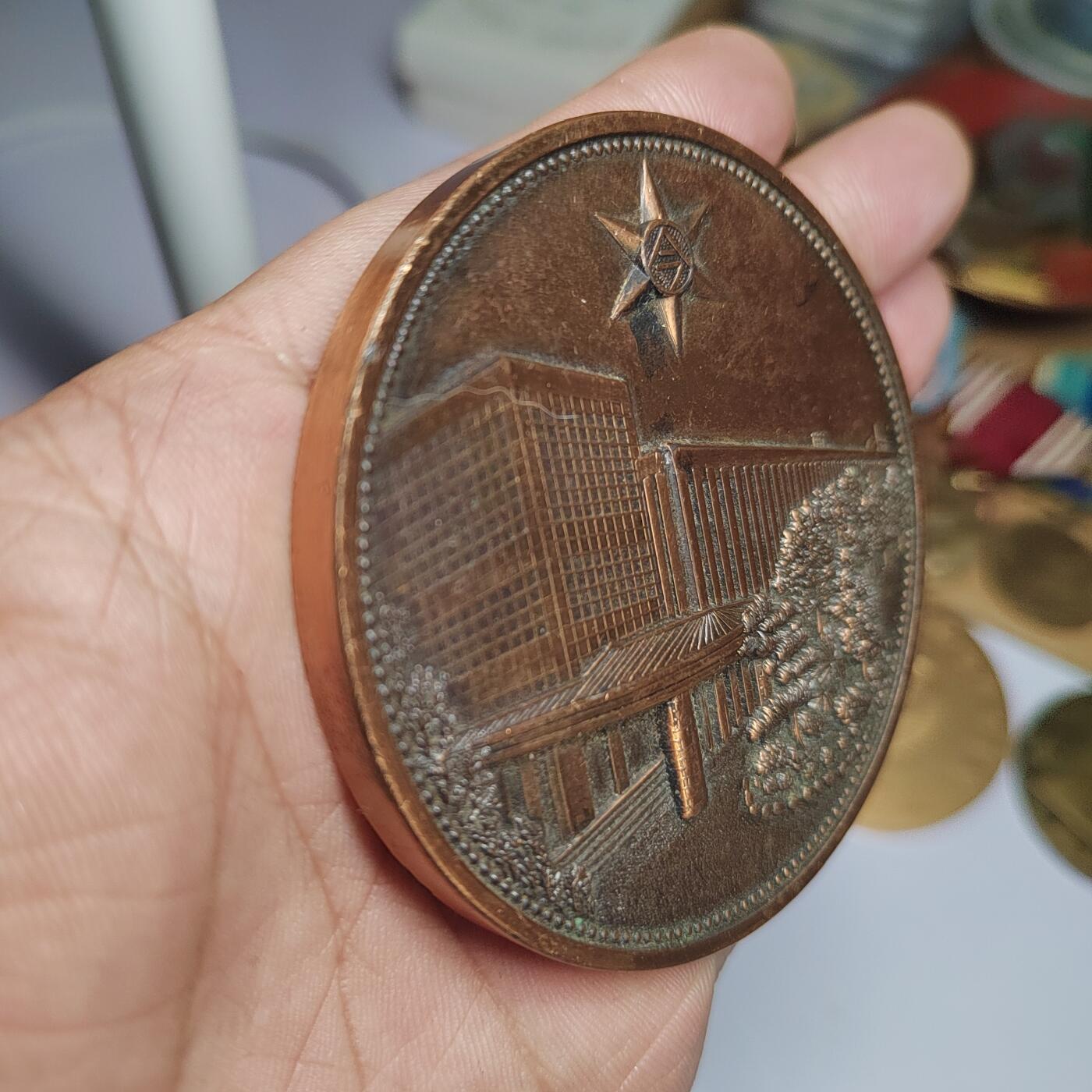 PCAI钱币  21-783  纸币邮票证章古钱铜元小专场 大型厚重铜章