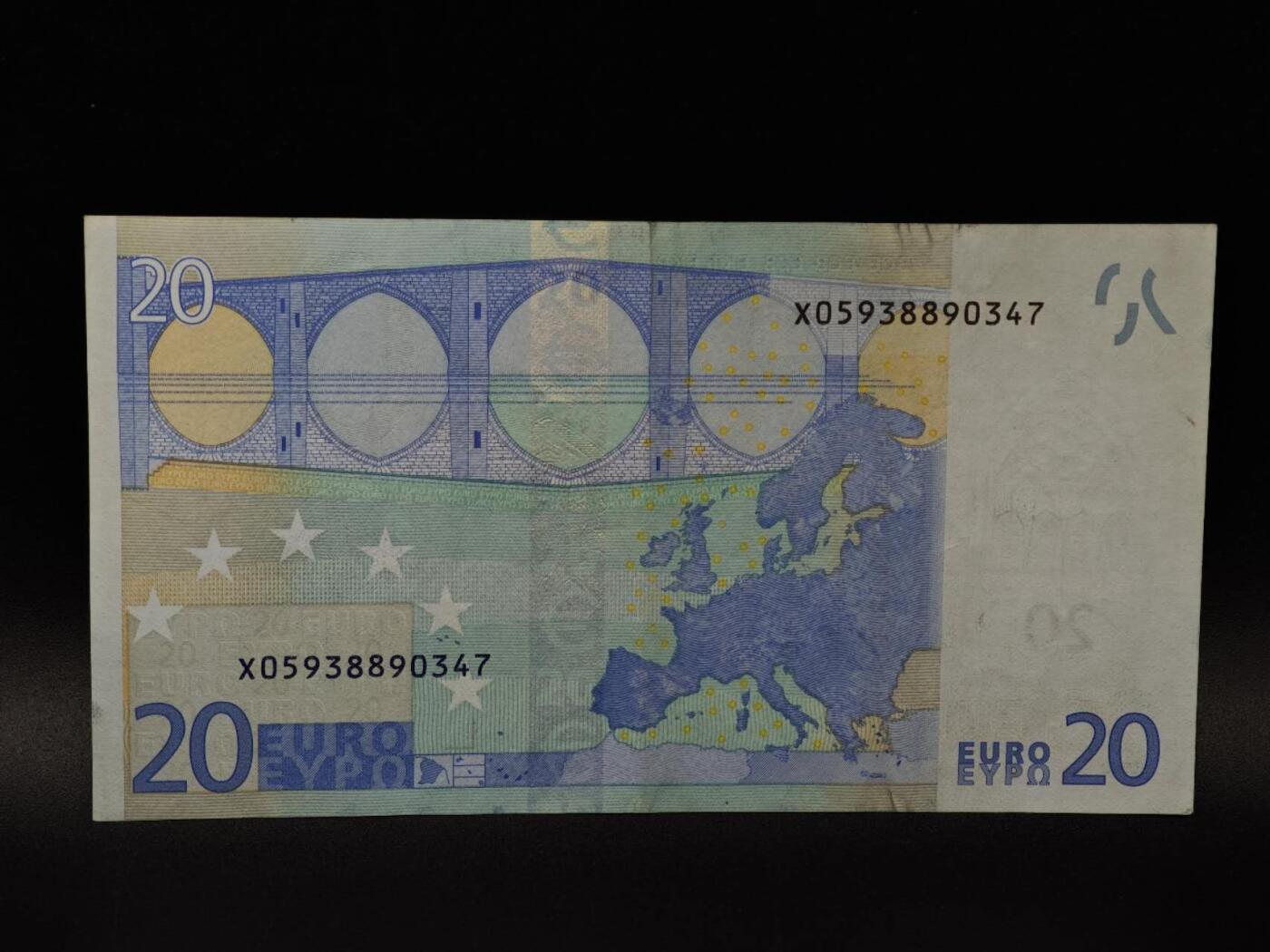  【淘币小摊】限时拍第八百八十二拍   纸币场    每周一统一发货 20欧元纸币【有折】