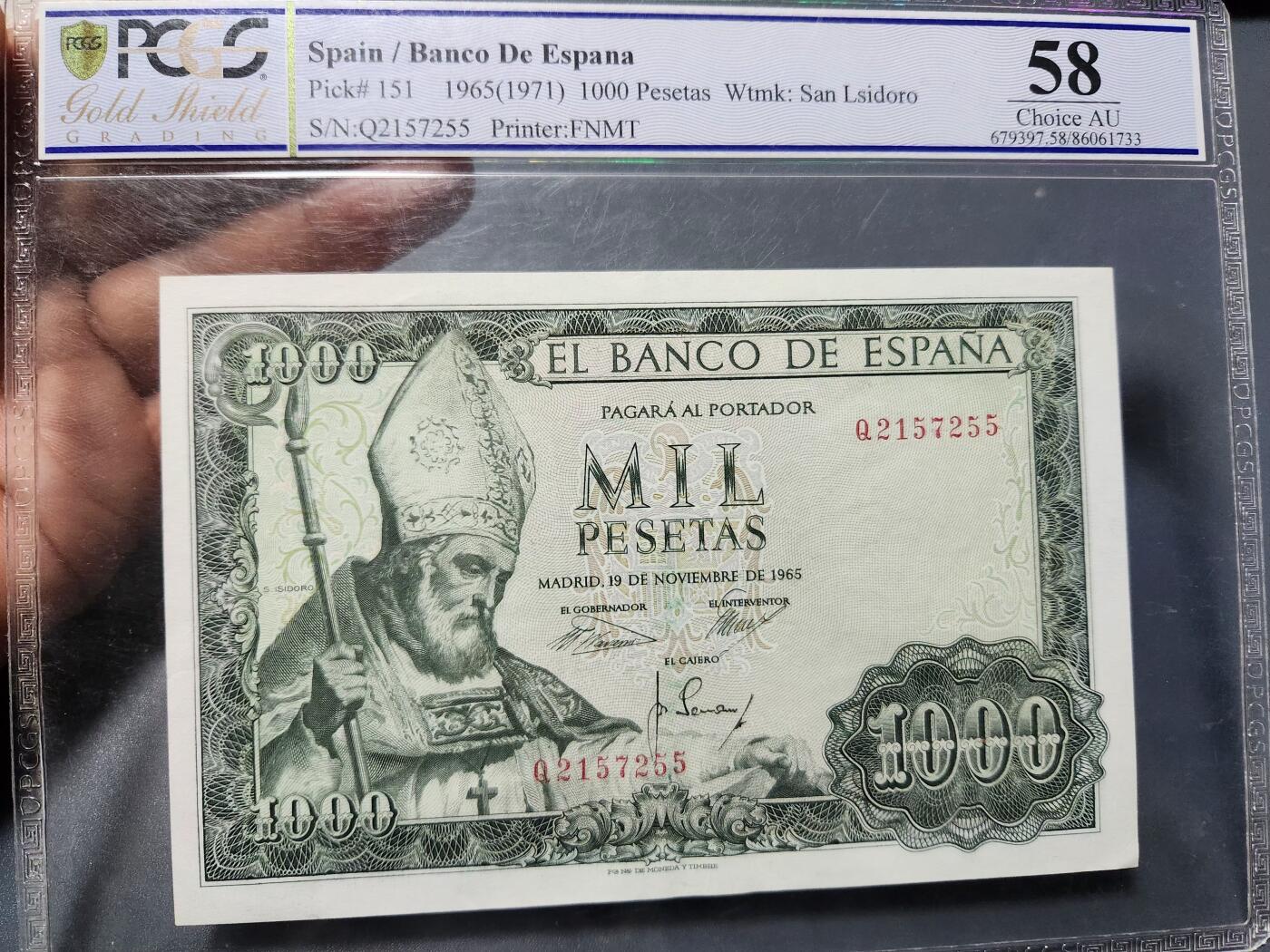 3月22号晚上8点 外国纸币自动截拍第43场 PCGS58