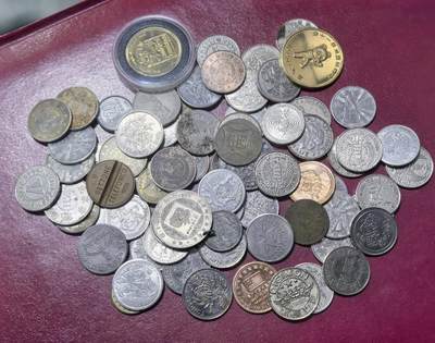 北京马甸外国币专卖第149期，外国币专场，陆续上拍，欢迎关注 - 代用币80枚