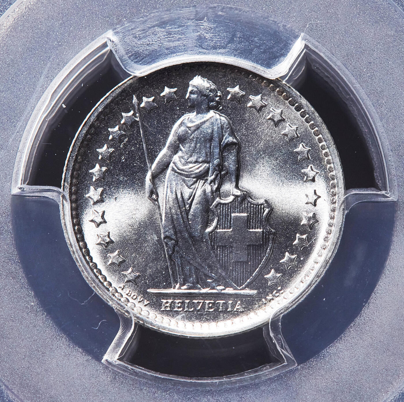 【俄甄集藏】2026年(050)04-01星期三 晚 19:30 全场包邮 瑞士1965-1966年1/2、1、2法郎银币高分3枚一组，PCGS MS67，顶级转光品相