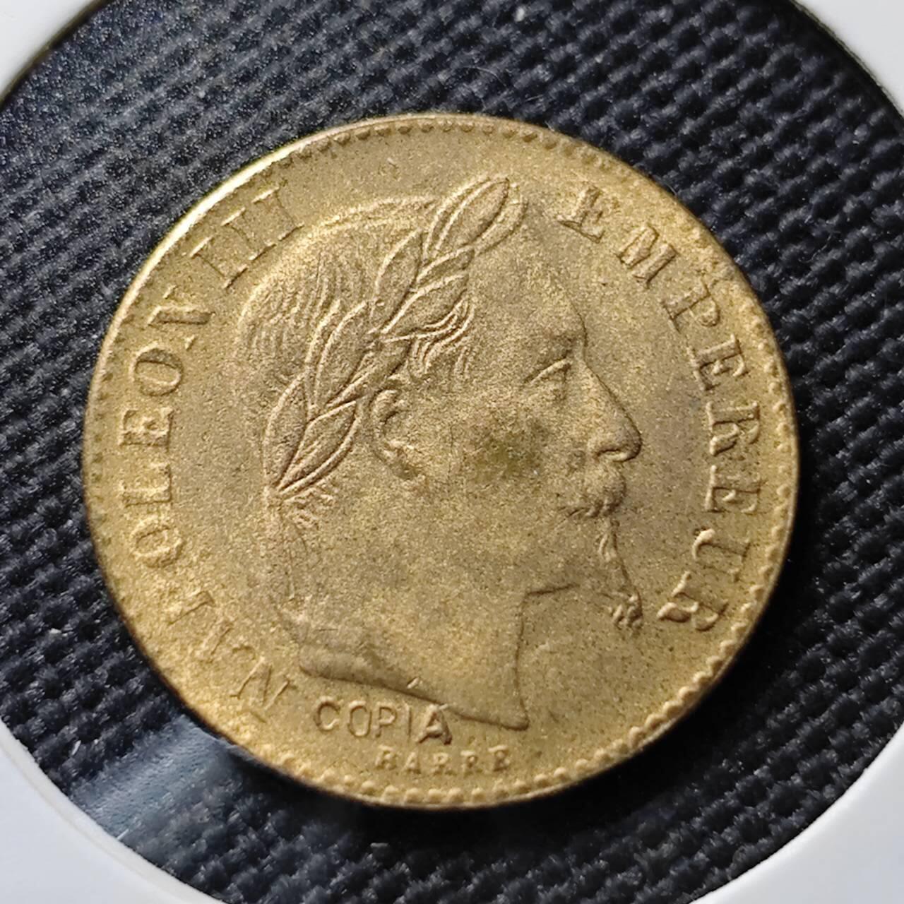 KK钱币收藏小铺   套币专场 2月预留时间 周末发货  法国10法郎复刻镀金币