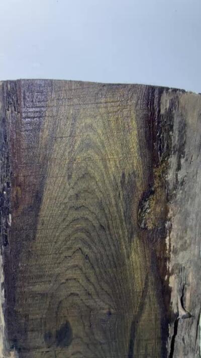 零元拍：NO.31金丝楠绿阴沉料，山峰纹，天然干泡台，无需打磨就已经金光闪闪。满金丝药香，尺寸约：53.5/26/3.8CM。重八斤多