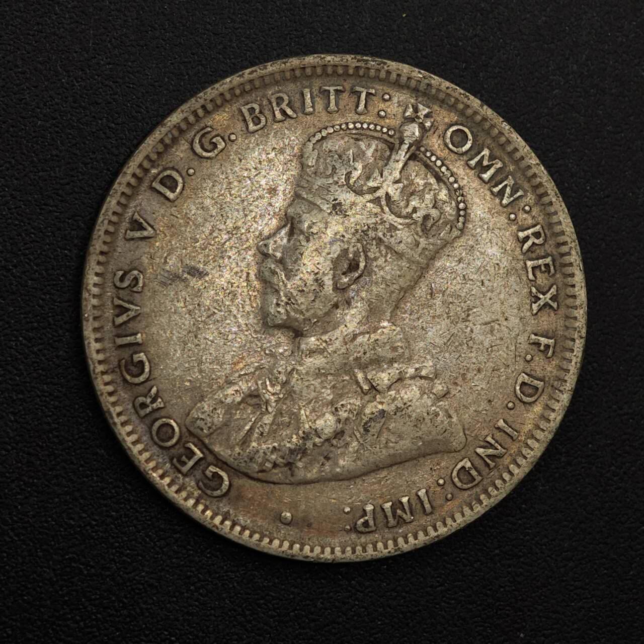 【淘币小摊】实时拍第八百八十一拍   小银币散币场    每周一统一发货 澳大利亚1916年乔治五世一先令银币