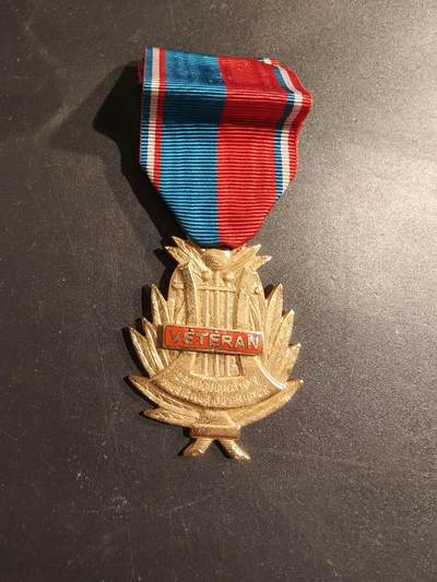 老王徽章第188期 - 法国金级音乐协会奖章    老音乐家勋条   带珐琅