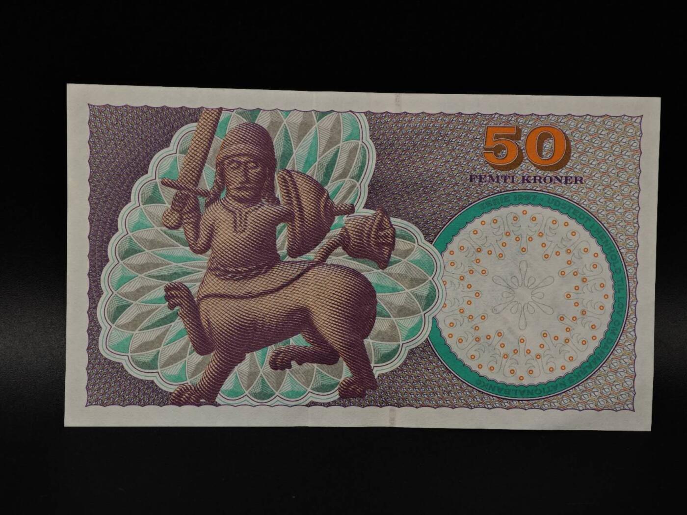  【淘币小摊】限时拍第八百八十二拍   纸币场    每周一统一发货 丹麦50克朗纸币