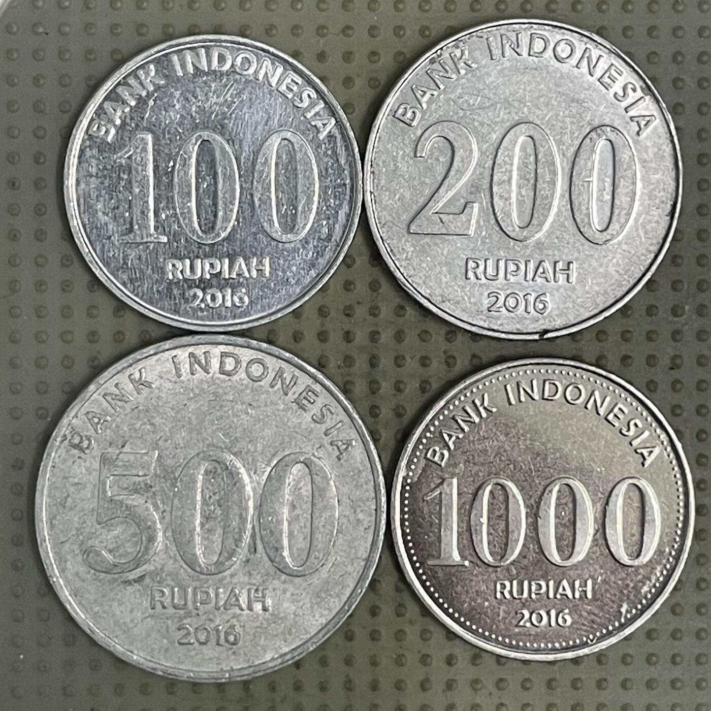 2026年第37场各国散币拍卖（总第187场） 印度尼西亚2016年4枚