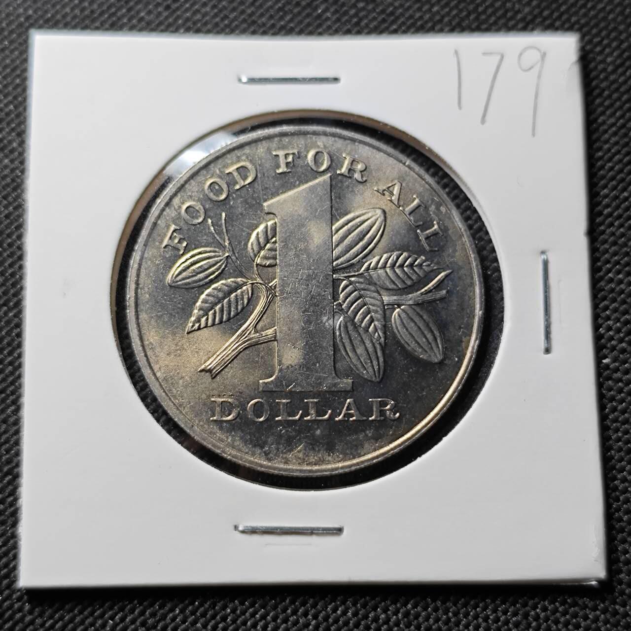 KK钱币收藏小铺   套币专场 2月预留时间 周末发货  1979巴布内亚新几内亚1元 好品