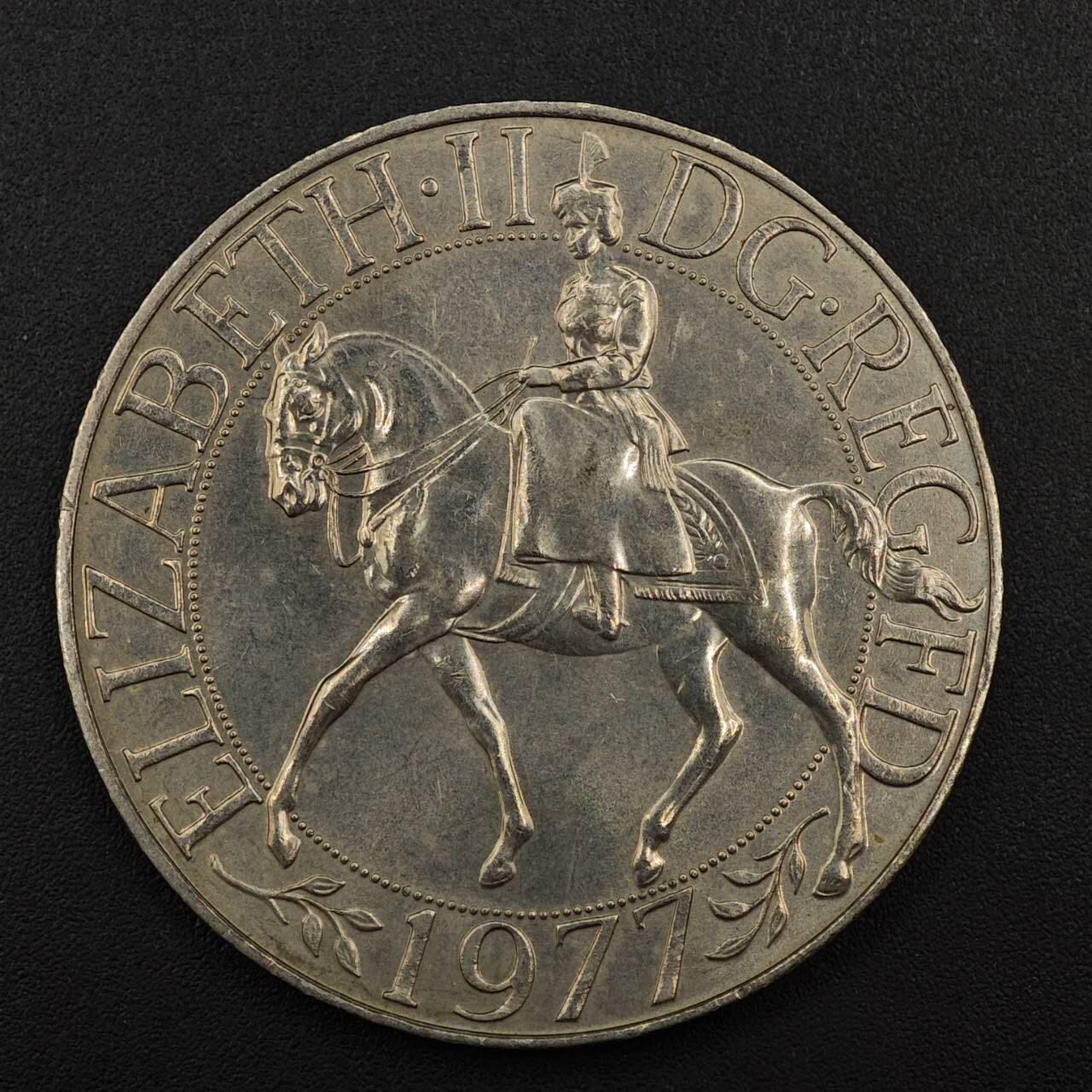 【淘币小摊】实时拍第八百八十一拍   小银币散币场    每周一统一发货 英国1977年女王登基银禧克朗纪念币